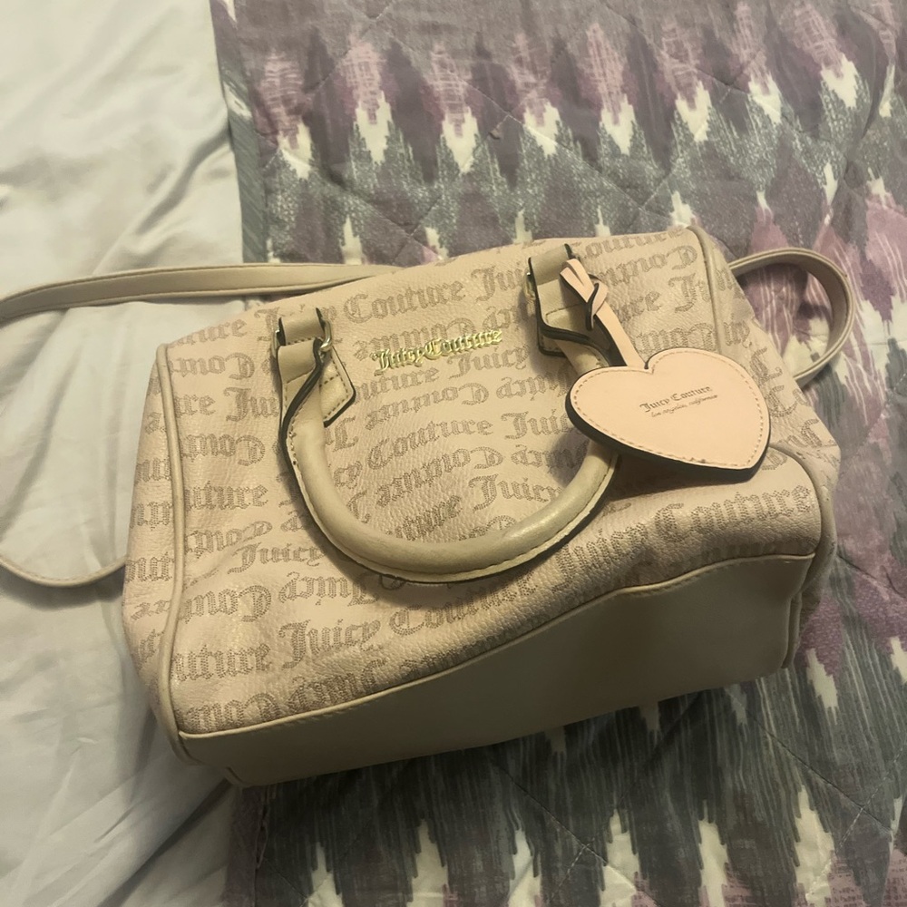 Juicy Couture Beige/light pink Satchel Bag